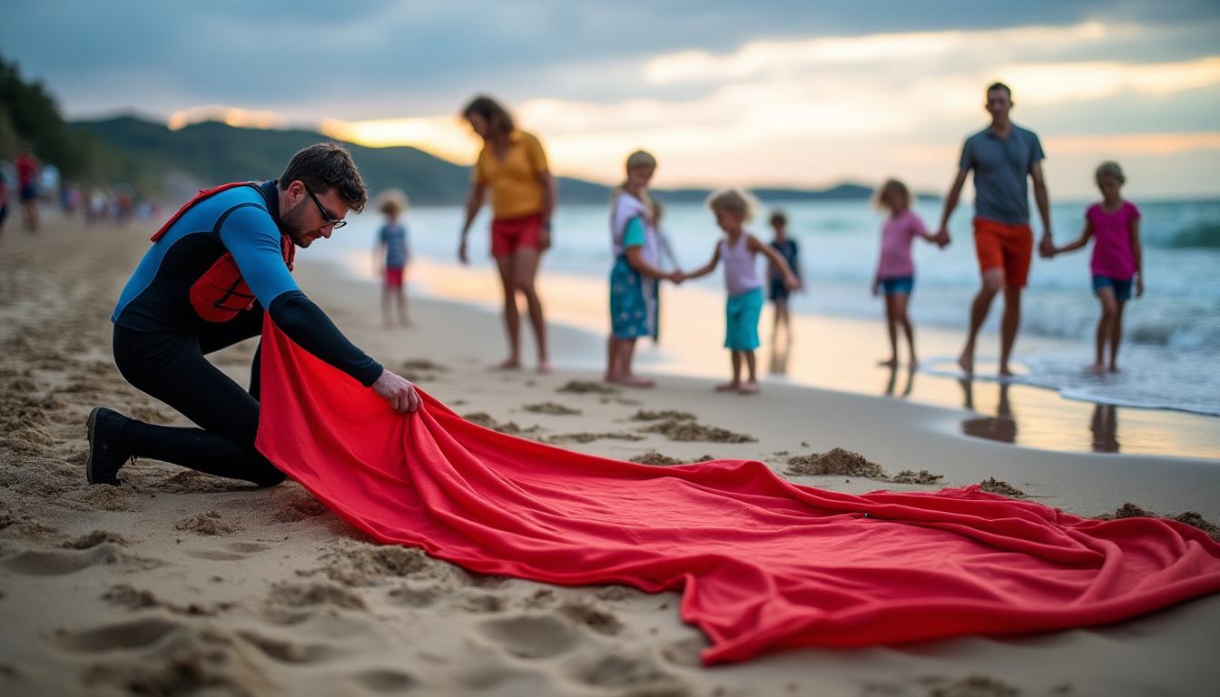 Illustration: Définition et rôle des drapeaux de plage pour la sécurité des usagers