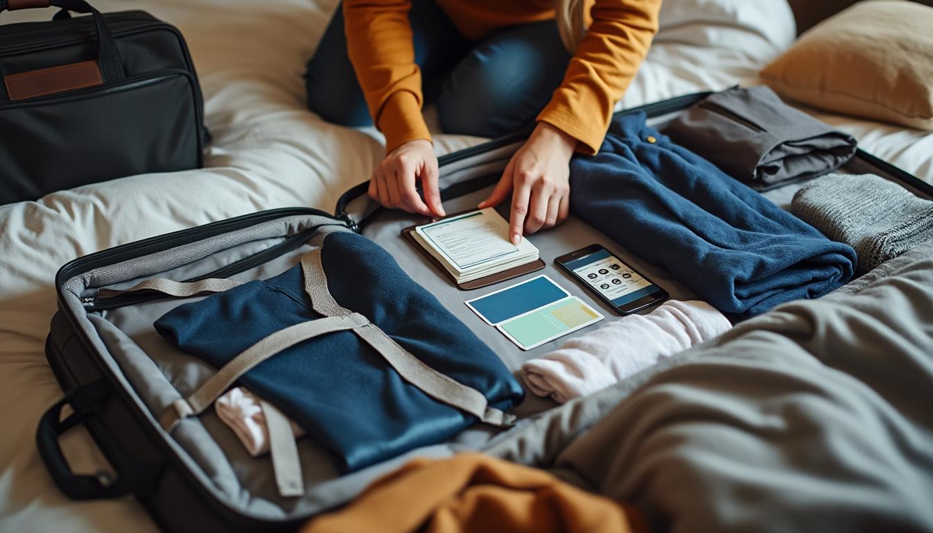 Illustration: Préparer ses bagages et documents pour le guide des contrôles aéroportuaires