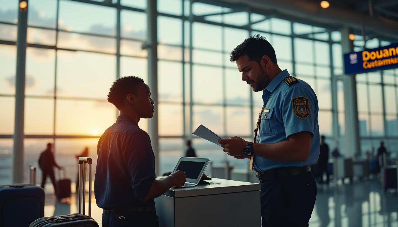 Illustration: Définition et rôle de la douane à l’aéroport