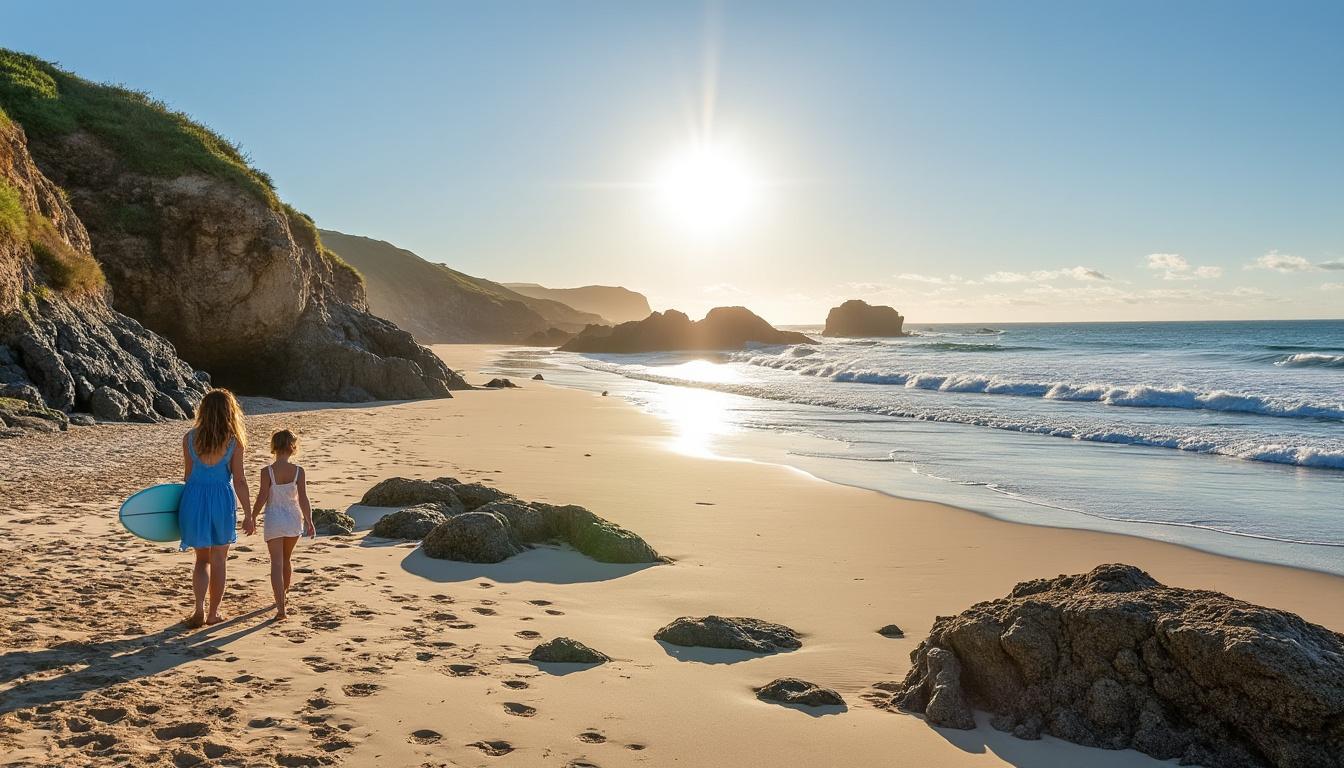 Illustration: Les plages de Bretagne classées par départements et carte pratique