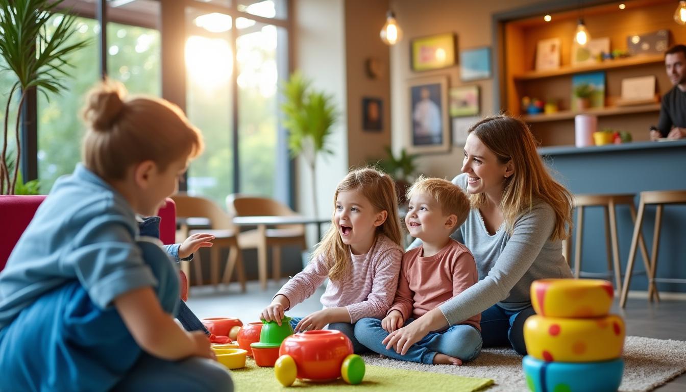 Illustration: Caractéristiques principales d’un hôtel familial adapté aux familles
