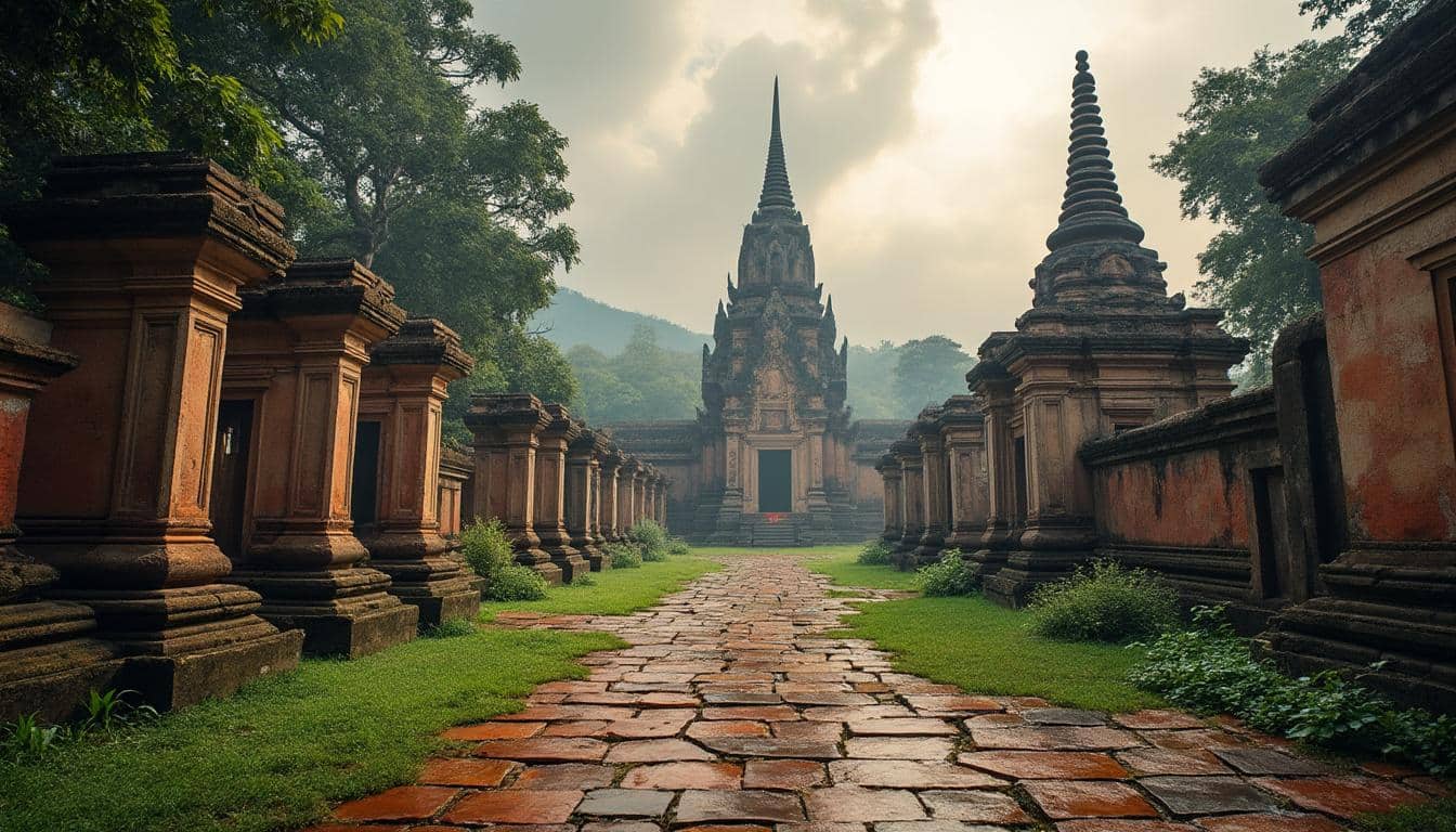 Illustration: Explorer l’histoire et la richesse des temples de Birmanie face à l’humidité de la saison des moussons