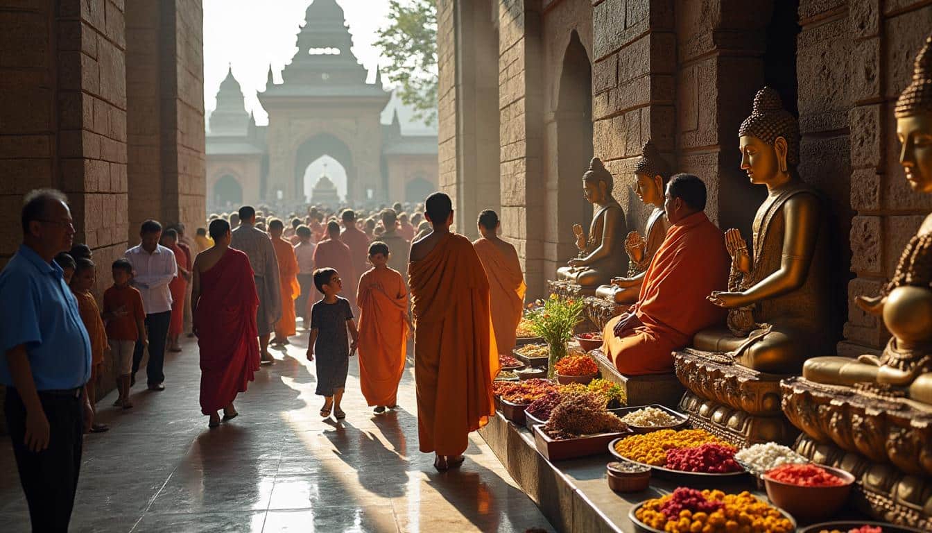 Illustration: Explorer la fréquentation des temples en Birmanie le week-end : histoire, spiritualité et enjeux culturels