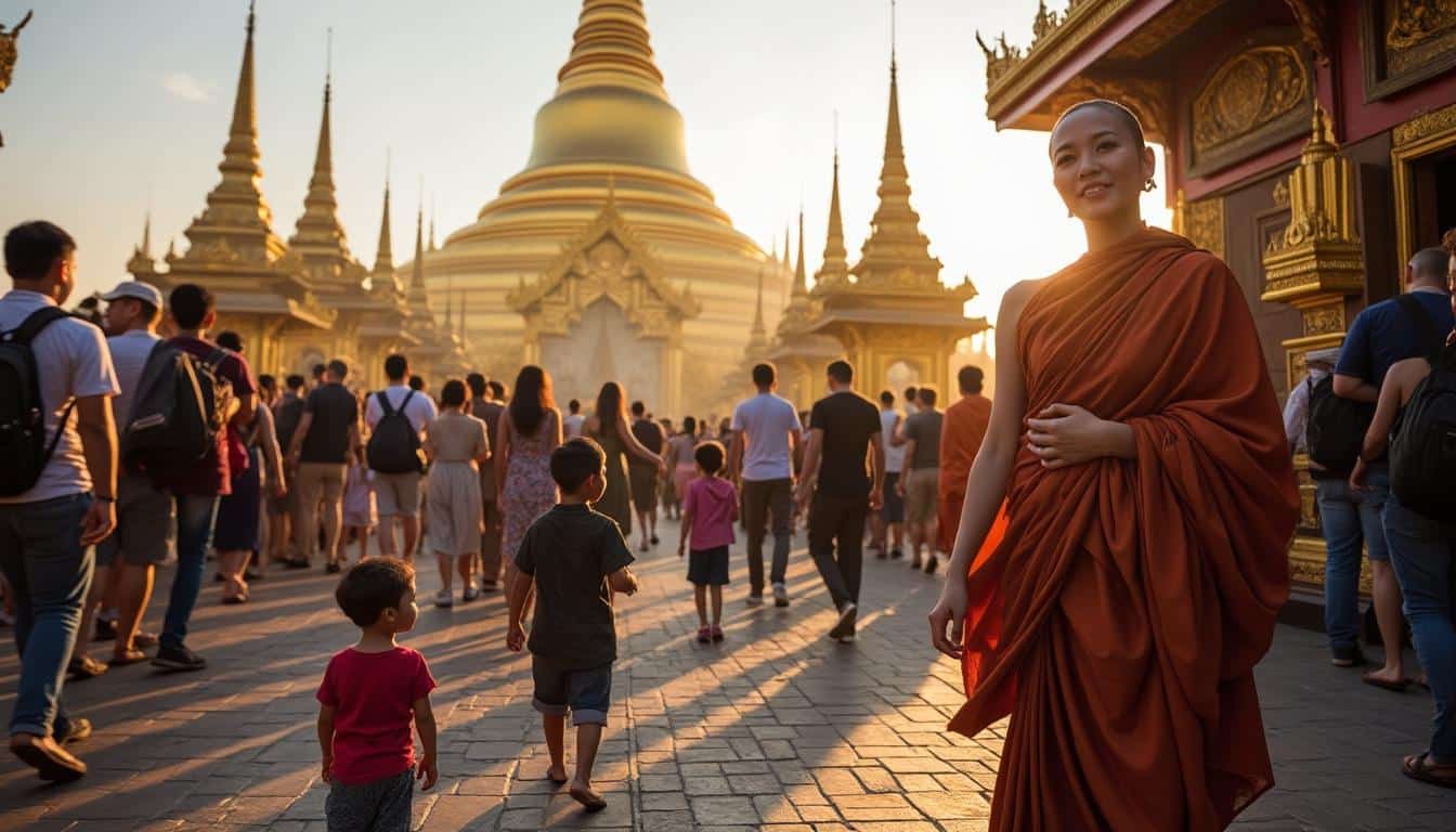 Illustration: Comment la foule du week-end transforme l’expérience des temples en Birmanie