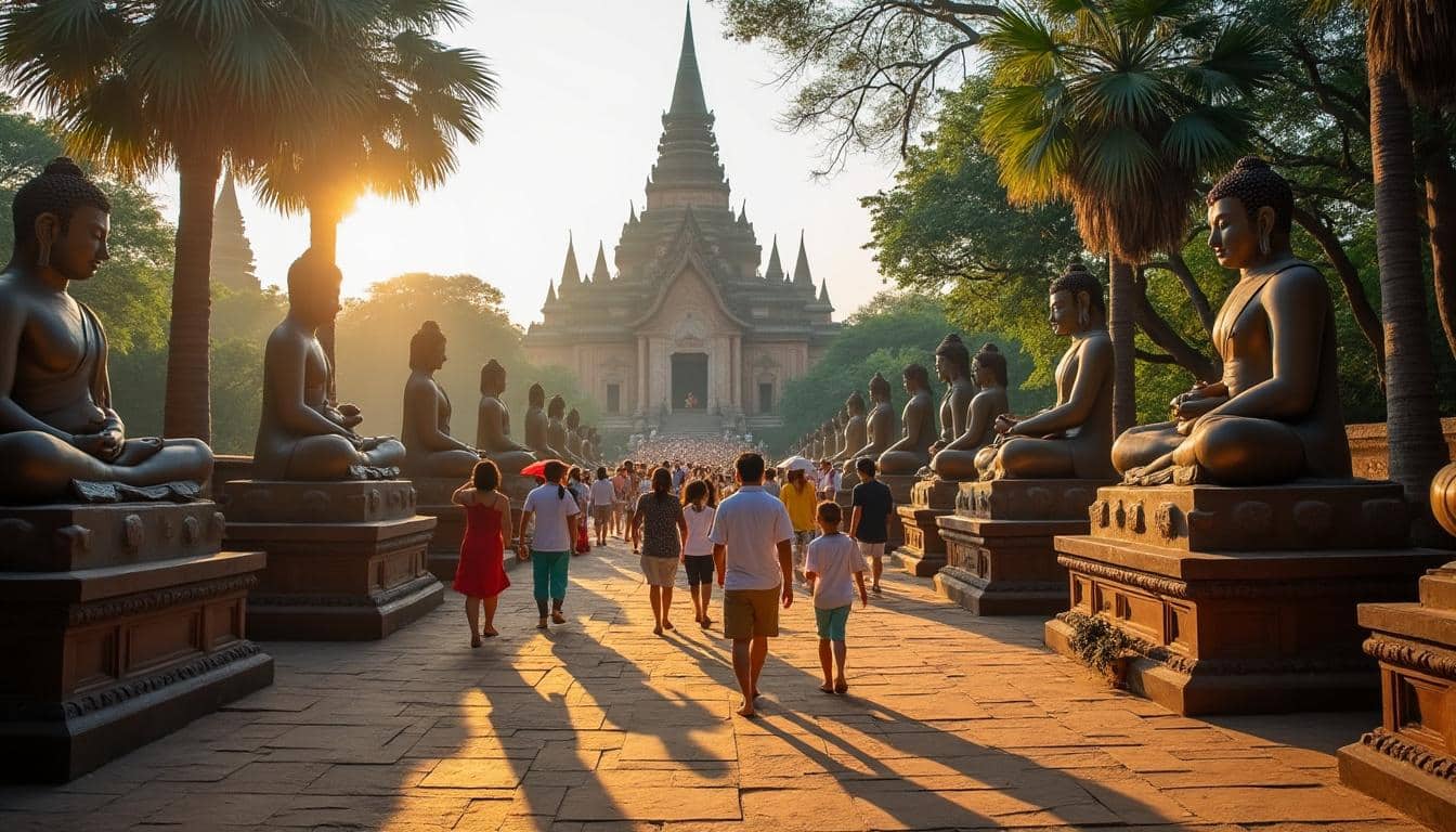 Fréquentation des temples en Birmanie : foule le week-end, conseils et astuces