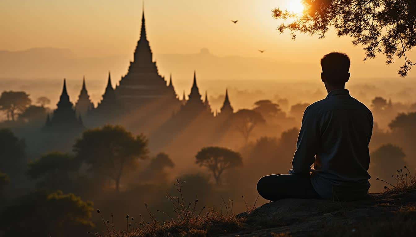 Illustration: Pourquoi la lumière de l’aube transforme la photographie des temples de Birmanie