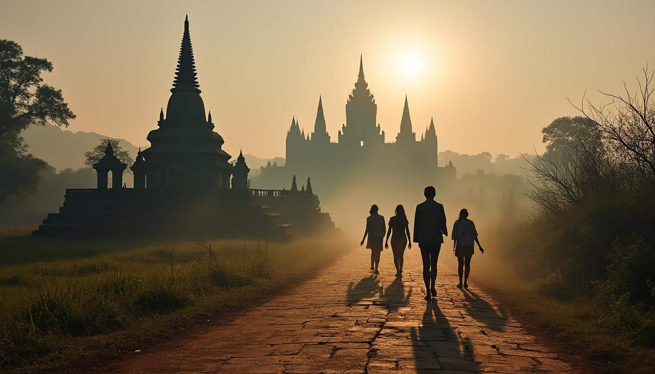 Illustration: Explorer les temples de Birmanie : les spots incontournables à photographier à l’aube