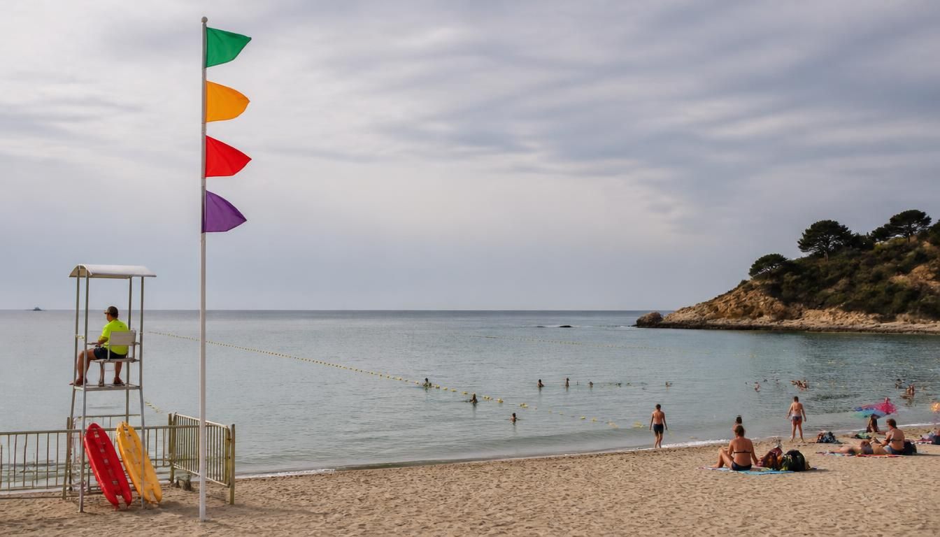 Signification des drapeaux à la plage et baignade
